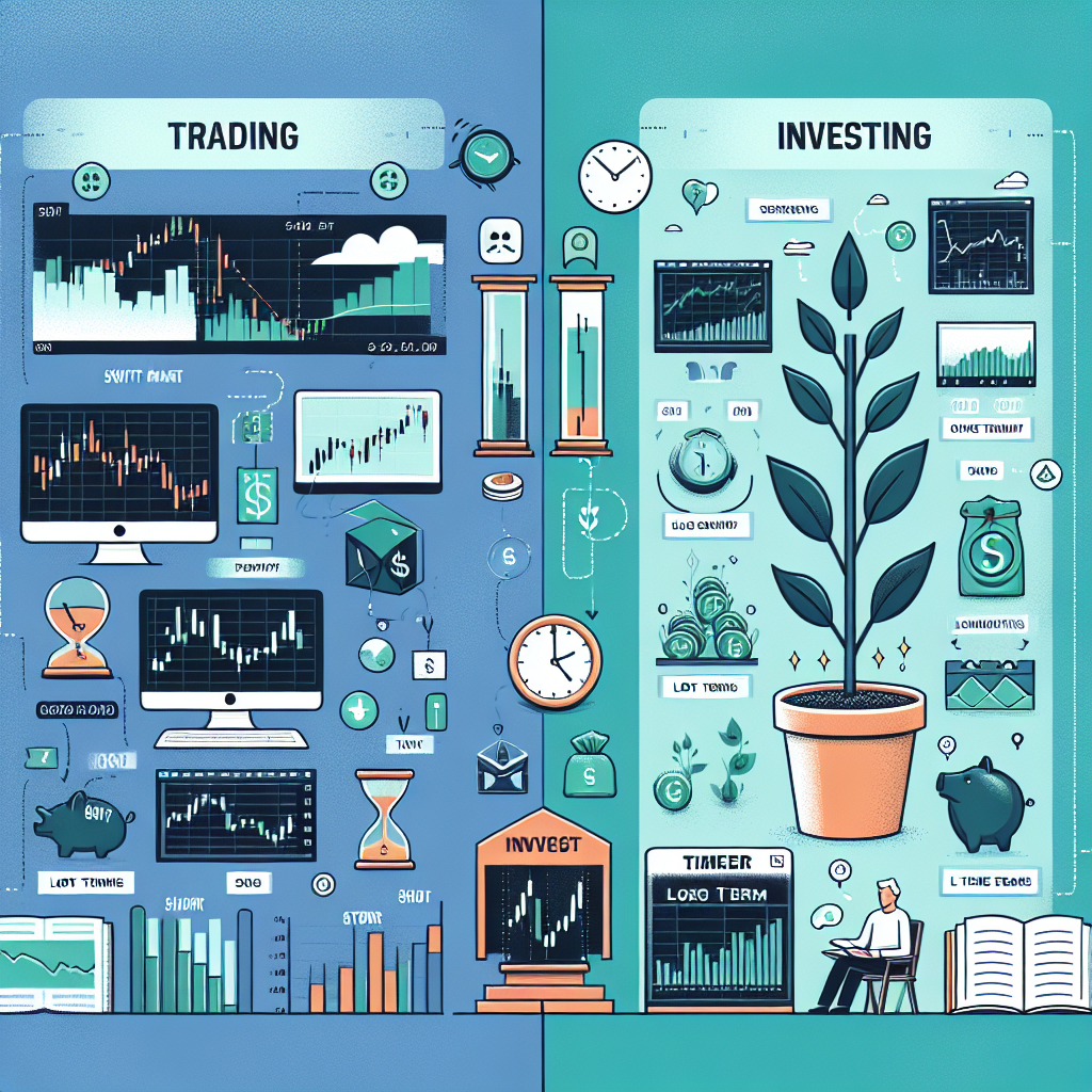 ما الفرق بين التداول والاستثمار